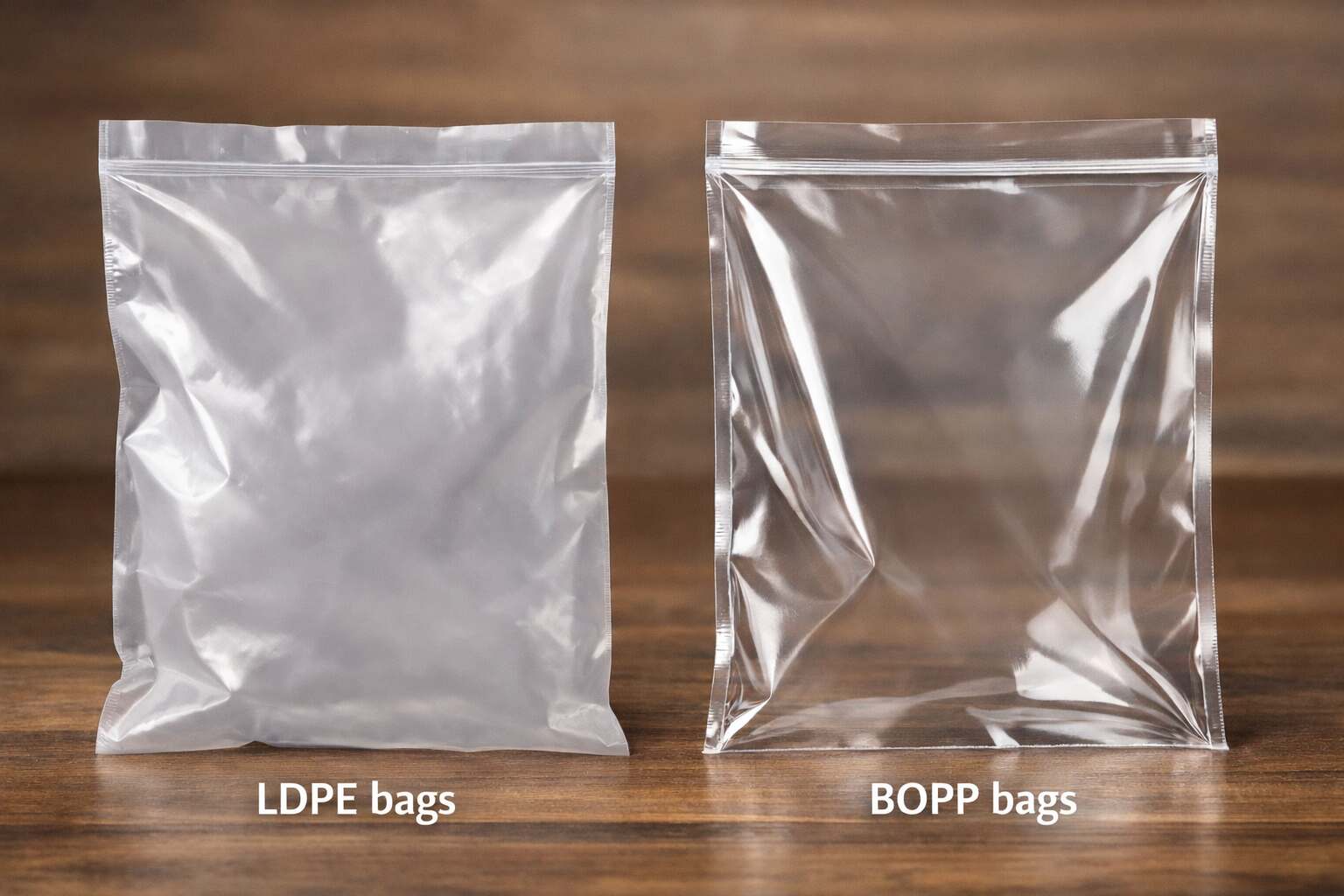 LDPE vs BOPP Bags: A Guide to Choosing the Right Packaging by AVS Packaging