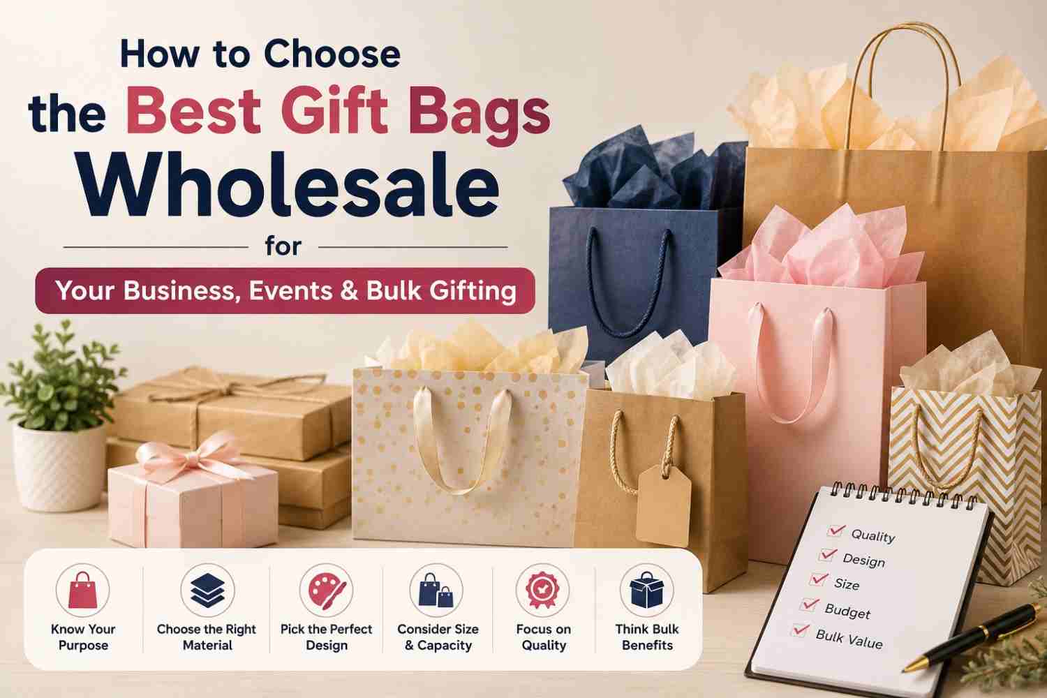 How to Choose the Best Gift Bags Wholesale for Your Business, Events & Bulk Gifting