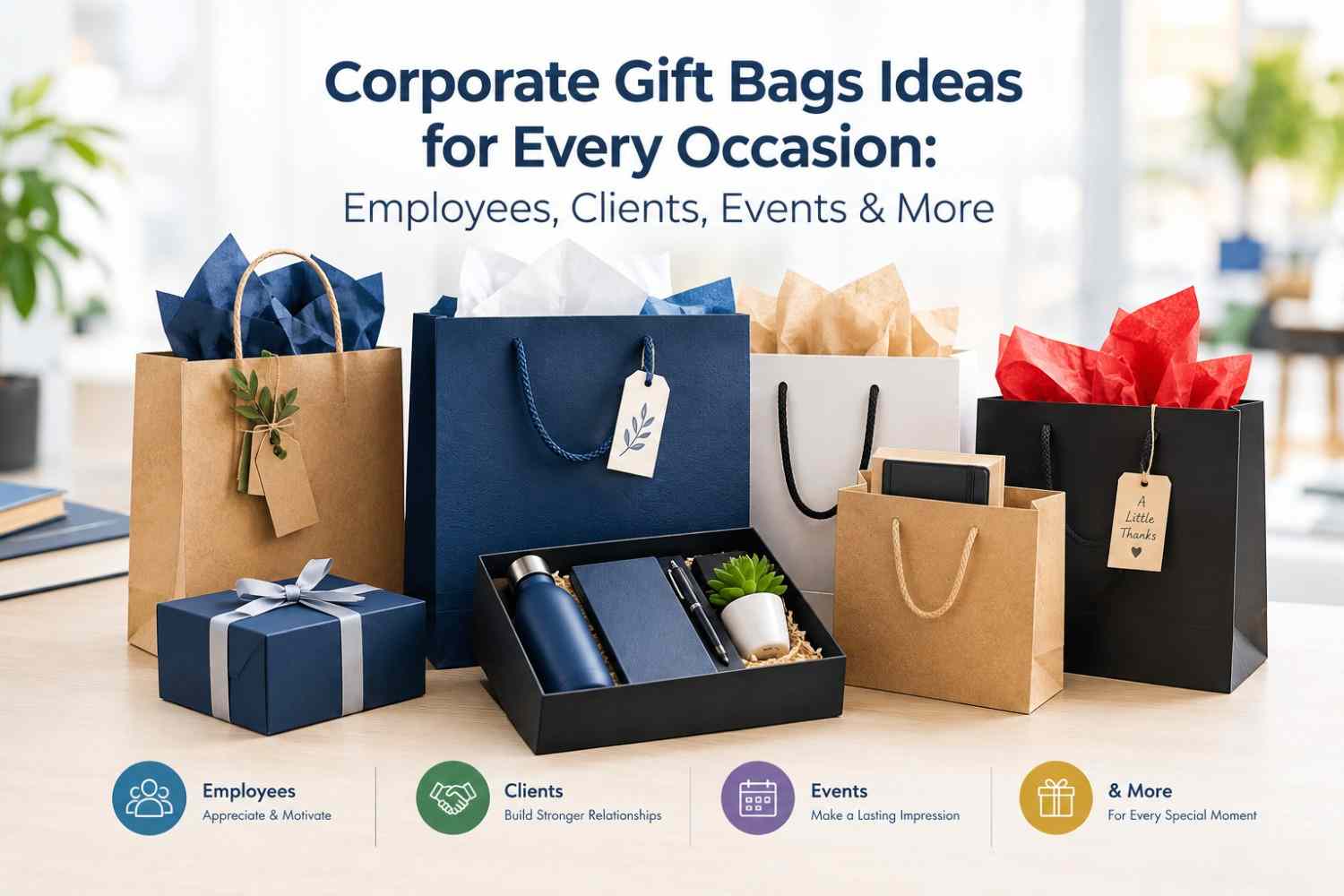 Corporate Gift Bags Ideas for Every Occasion: Employees, Clients, Events & More